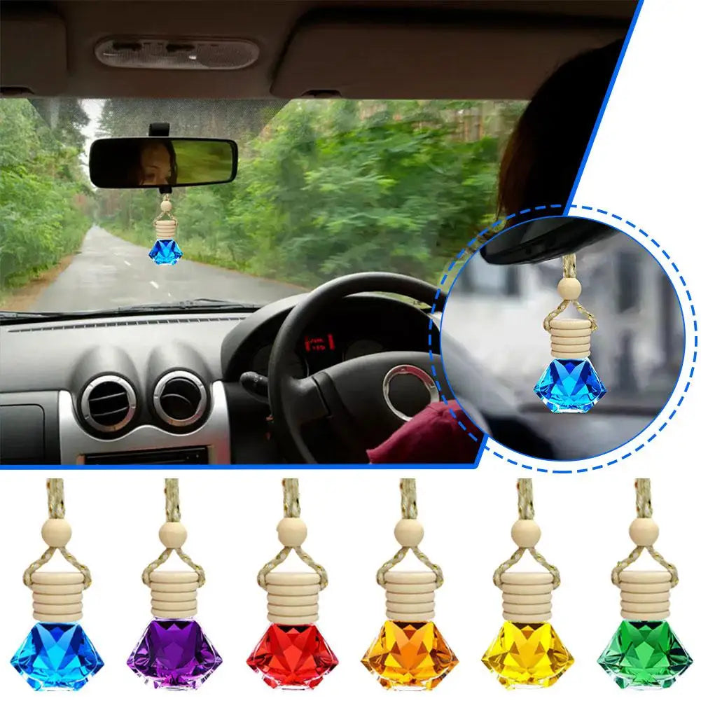 Car Perfume Pendant Include Essential Oil Air Fresheners Universal Car Supplies Novelty Auto Flavoring Car 7ml Car Hanging Oil
