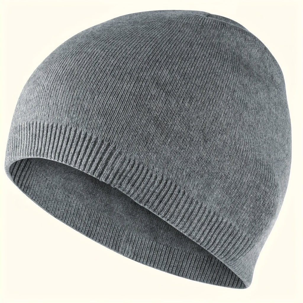 Winter Knitted Beanie Hat Unisex Soft Warm Windproof Running Cap Breathable Hiking Cycling Outdoor Sports Pullover Earmuffs Hat