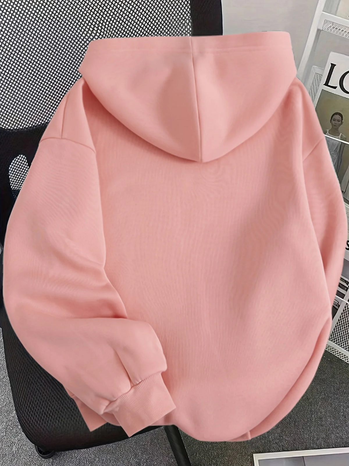 Men's Gothic Spider Print Hoodie Hip Hop Sports Casual Streetwear Pink Graffiti Pullover Sweatshirt Tops