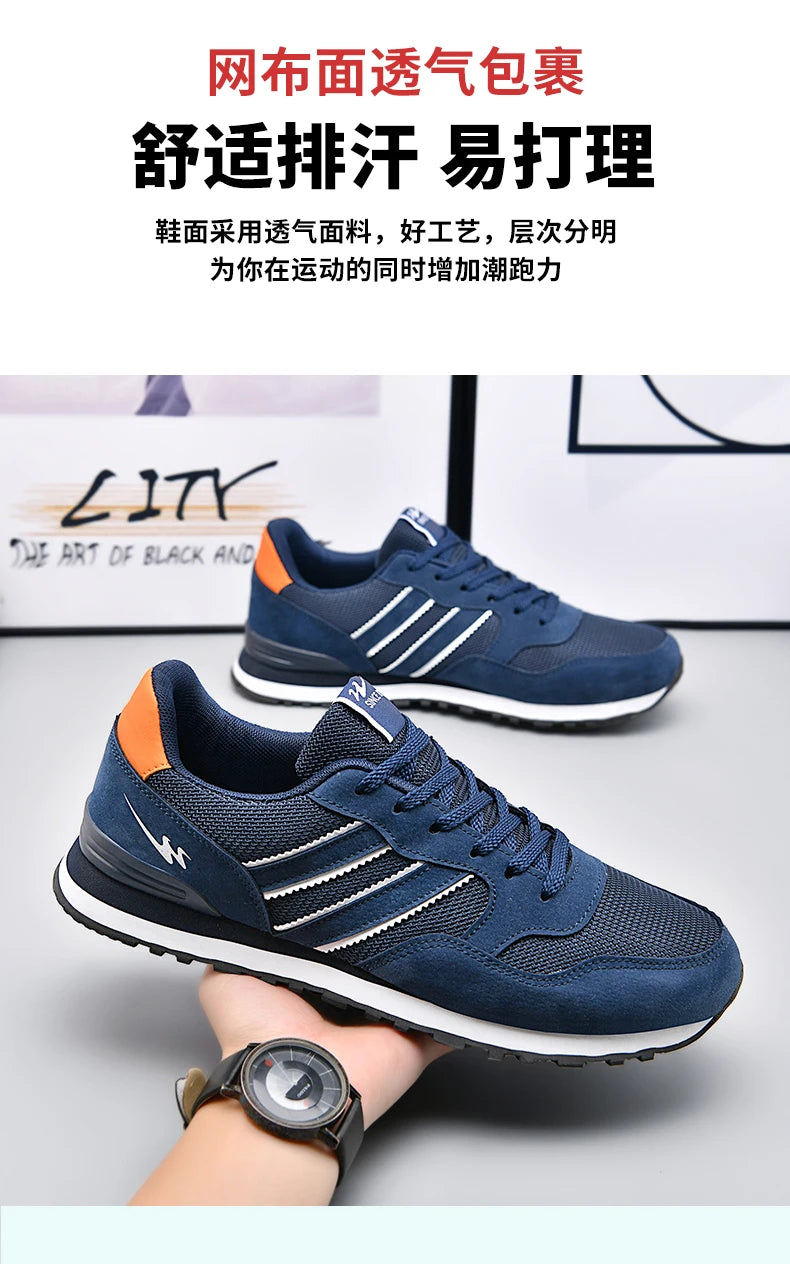 Double Star Men's Retro Running Shoes 2026 April May Breathable Mesh Casual Sneakers VintageClassicLightweightWalkingShoesforMen