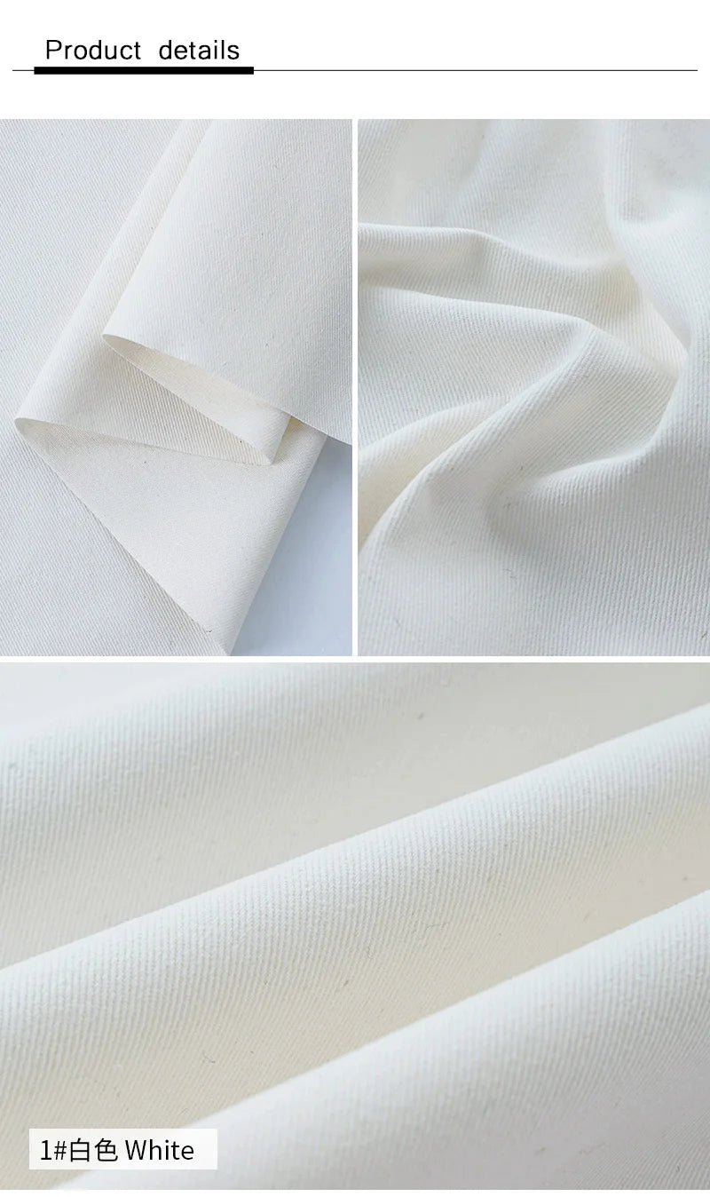 150x50cm Cotton Denim Fabric Solid Color Thick Twill Jeans Material Sewing Pants Windbreaker Jacket Sofa Handmade Cloth Fabric