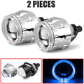 2.5 Inch 80mm LED Halo Angel Eyes Projector Lens High Low Beam Bi LED Lights for H4 H7 9005 HB3 9006 HB4 Car Headlights Retrofit