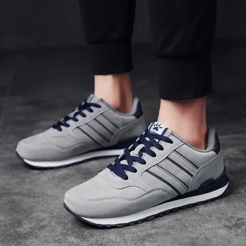 High Quality Men's Sneakers Leather Casual Shoes Autumn 2025 New Breathable Men Shoes Tenis Male Flat Shoe Zapatillas Hombre