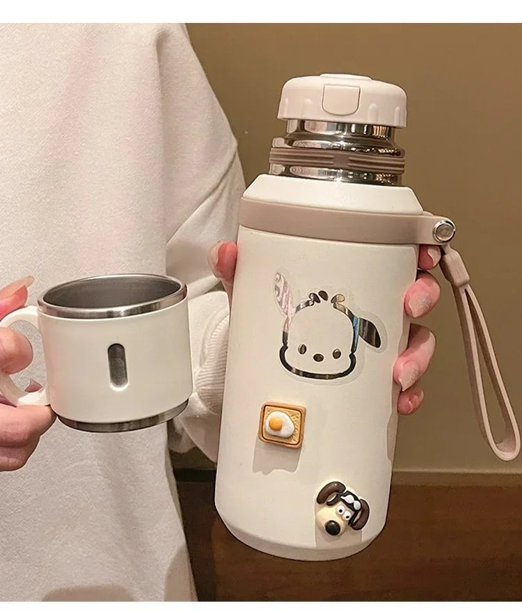 316 Stainless Steel 600ml Coffee Cup Travel Thermal Mug Leak-Proof Thermos Bottle Tea Coffee Mug Office Business Style Thermos L