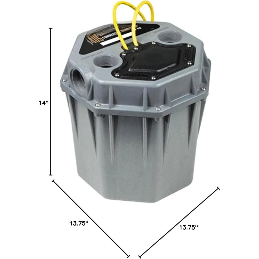 Commercial 1/2 HP Drain Pump Submersible Sump Pump Water Sewage Effluent with Float Switch-US Local Fast Shipping-NEW