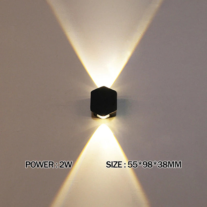 LED Wall Lamp Waterproof Outdoor Wall Light Porch/Garden/Bedroom Indoor Modern Nordic Sconce Luminaire 2 4 6W 8W 10W 12W 85-265V