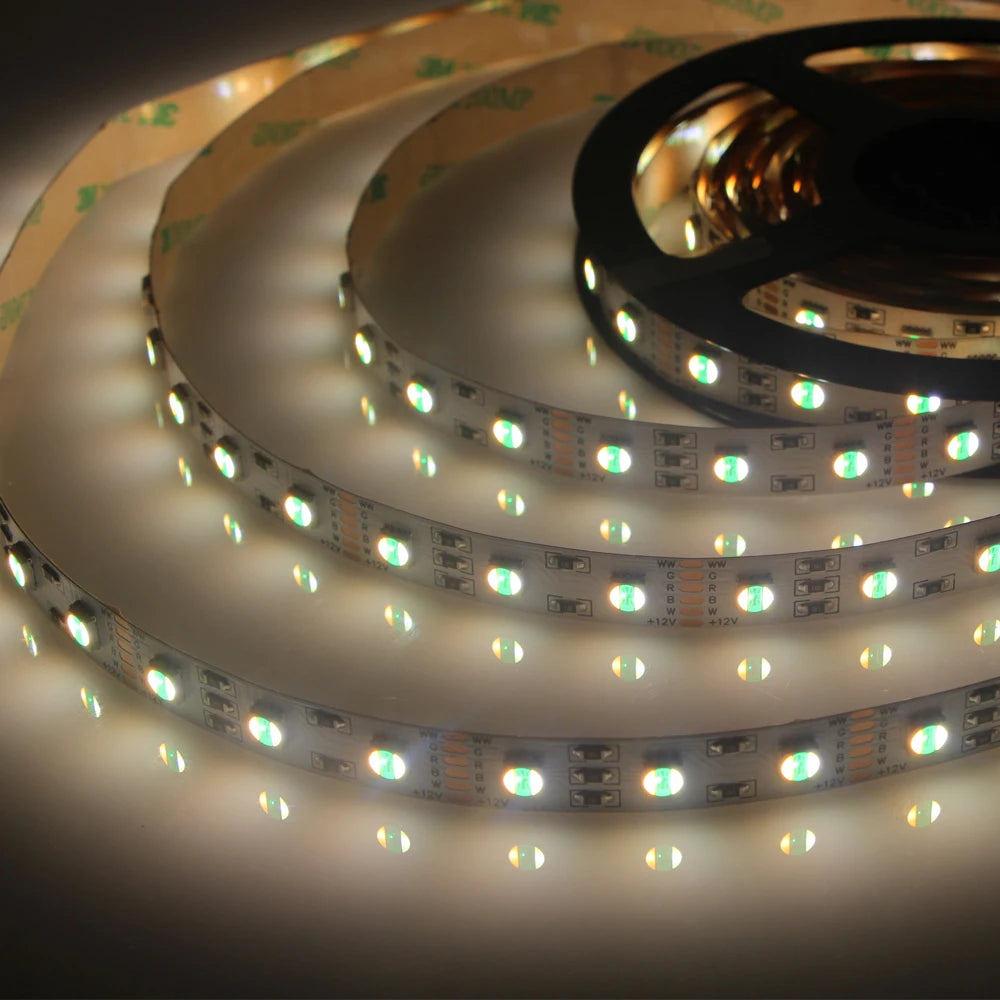 5in1 RGB CCT Led Strip Light 5m 10m 050 SMD 5 in 1 RGBW RGB+CCT CW+RGB+WW Super Bright Flexible LED Tape Lights 6pin 24V