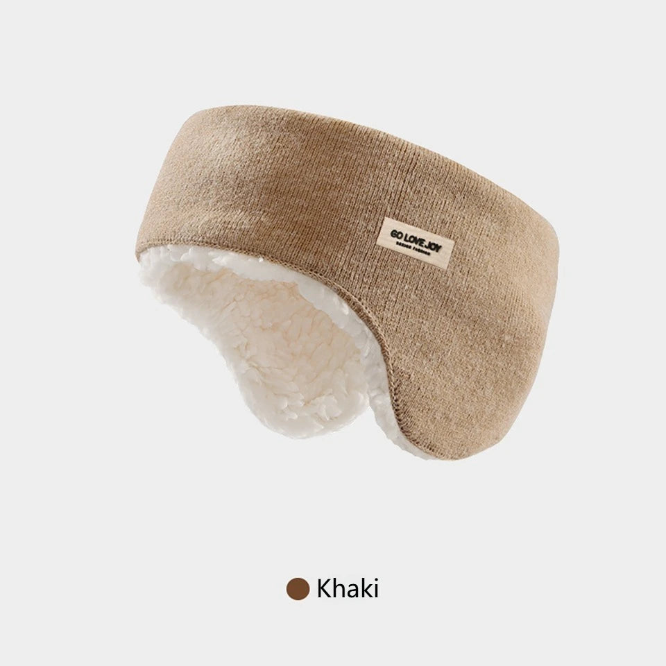 GTUBIKE Winter Earmuffs Headwear Anti-cold Warm Thickened Fleece Ear Protection Head Cover Windproof Thermal Running Headband