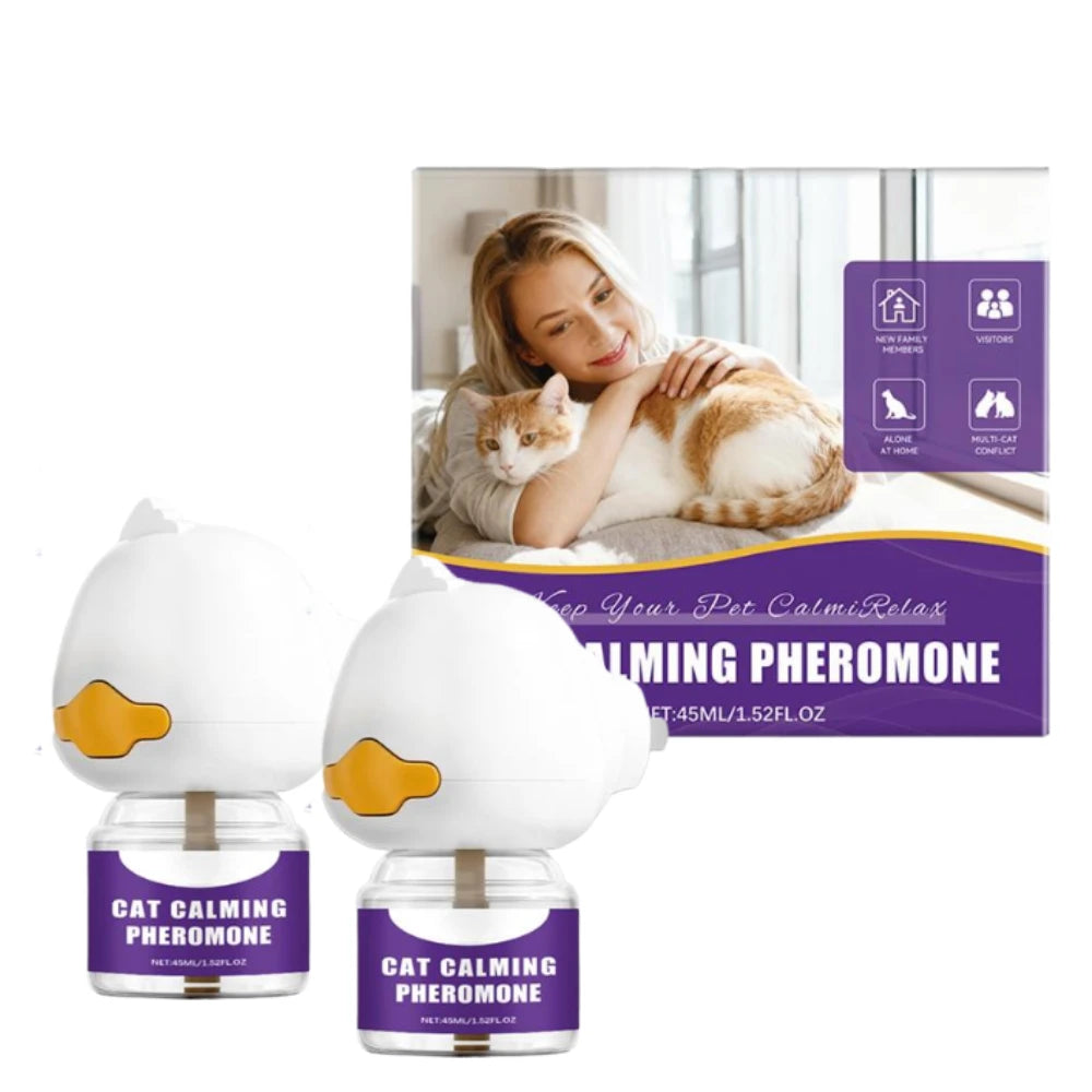 Pheromone Diffuser for Cats Pet Emotional Soothing Device Electric Plug-In Relieve Anxiety Reduce Scratching Calming Spray