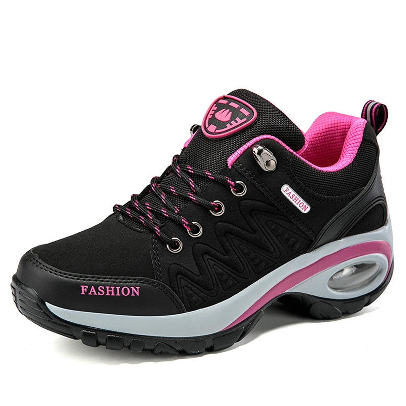 Casual Shoes For Spring And Autumn For Women, Thick Sole Shock-Absorbing Cushion Outdoor Shoes Middle-Aged Mother Travel Shoes
