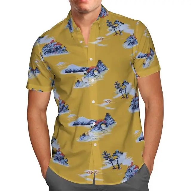 Black t Shirt, 3D Spacecraft, Hawaiian socks, Summer fashion men, large Homme Camisa Masculina S2