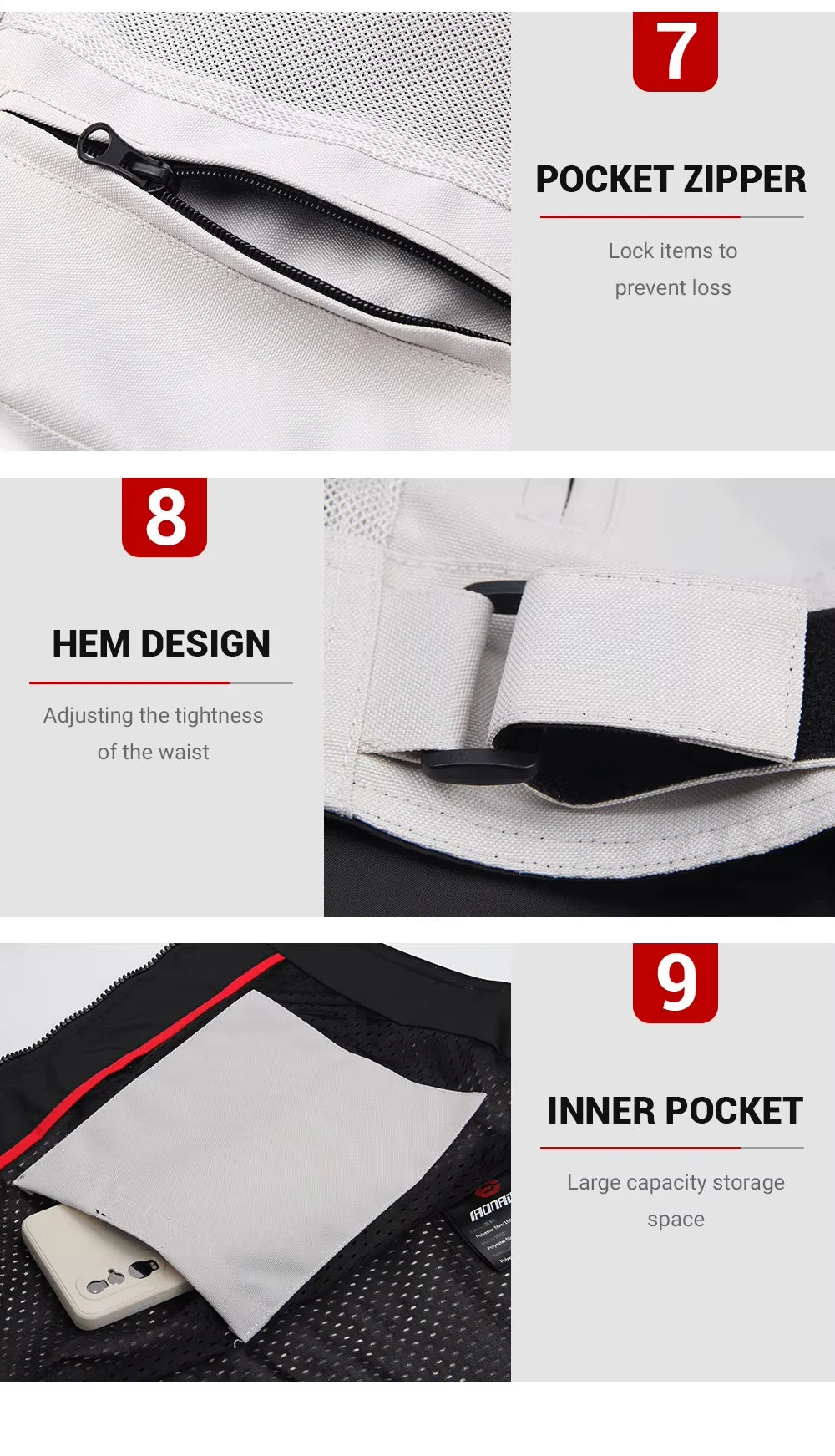 Motorcycle Jacket Anti-fall Breathable Summer Men Coat Moto Protective Gear Motorbike Riding Clothing Moto Jacket