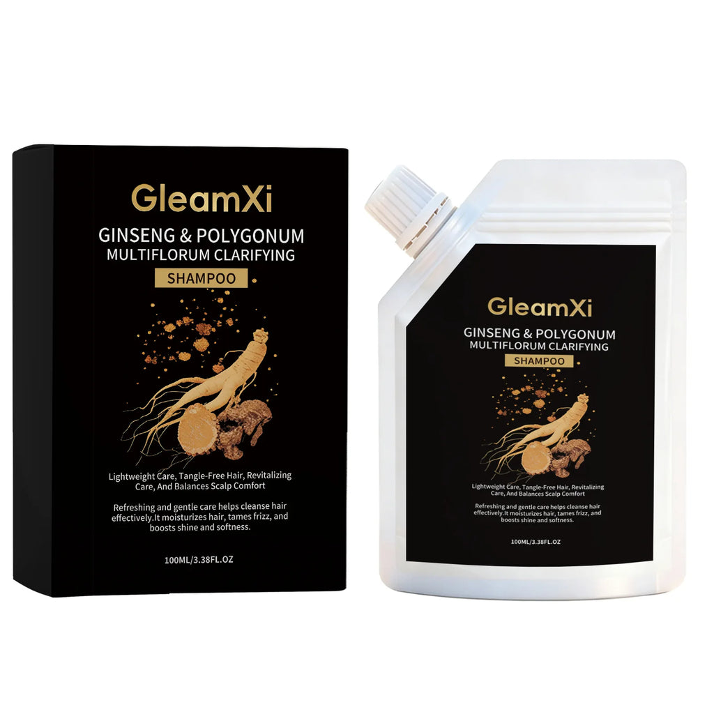Ginseng and He Shou Wu Shampoo - Moisturizes Hair, Gentle, Smooth, Lightweight, Protects Hair, Refreshing