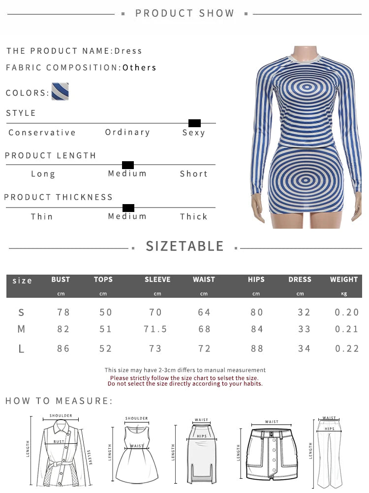 Kliou Thread Patchwork 2 Piece Set Women's O-Neck Full Sleeve Navel Exposed T-Shirts + Skinny Peach Hip Mini Skirt Sexy Fashion
