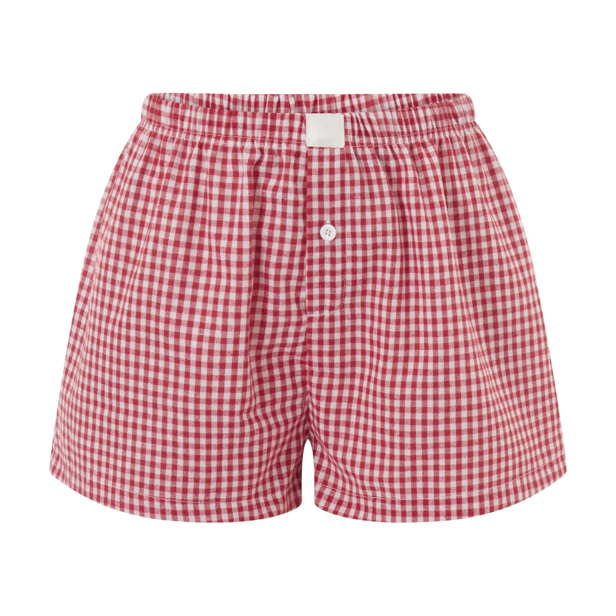 Boxers for Women Y2K Aesthetic Elastic Waist Striped Plaid Print Pajama Shorts Teen Girls Summer Cute Lounge Bottoms Sleepwear