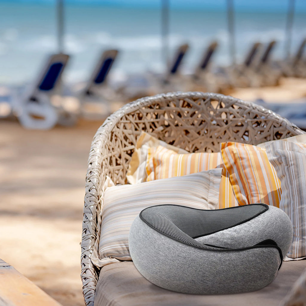 Portable U-shaped Pillow Memory Foam Snail Pillow Soft Noon Break Sleep Pillows Travel Neck Support Travel Neck Pillow