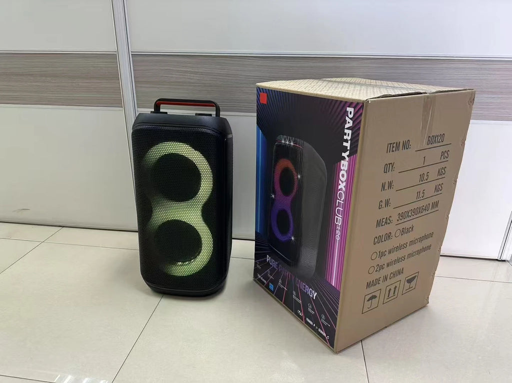 BOX120 Four-speaker Super Power Speaker Outdoor Portable Square Dance RGB Card Multi-function Speaker