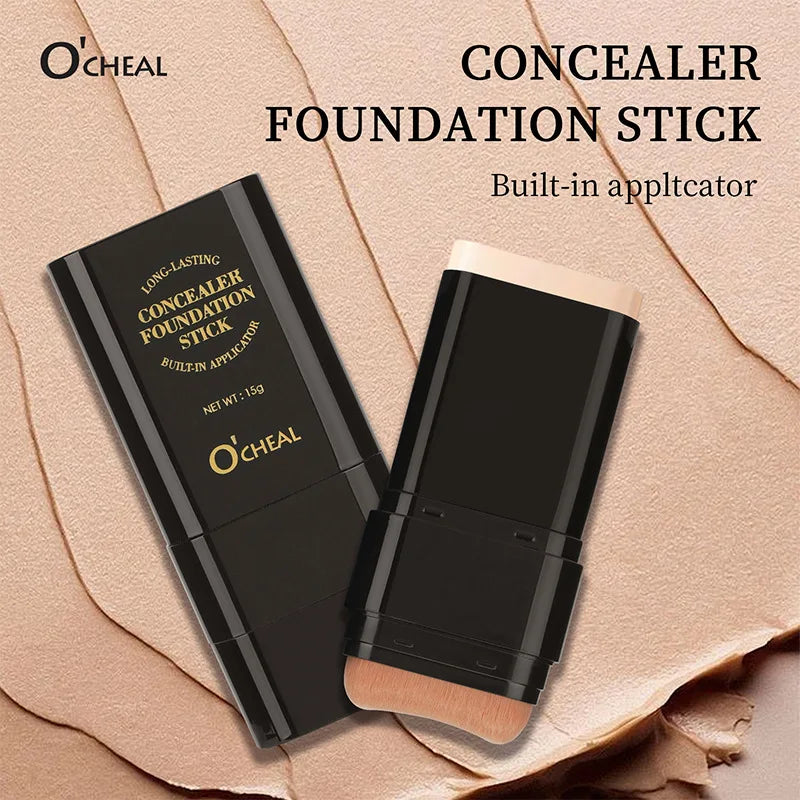 Matte Eraser Foundation Cream Stick Full Coverage Waterproof Oil-control Face Base Velvet Makeup Moist Light Concealer Foundatio