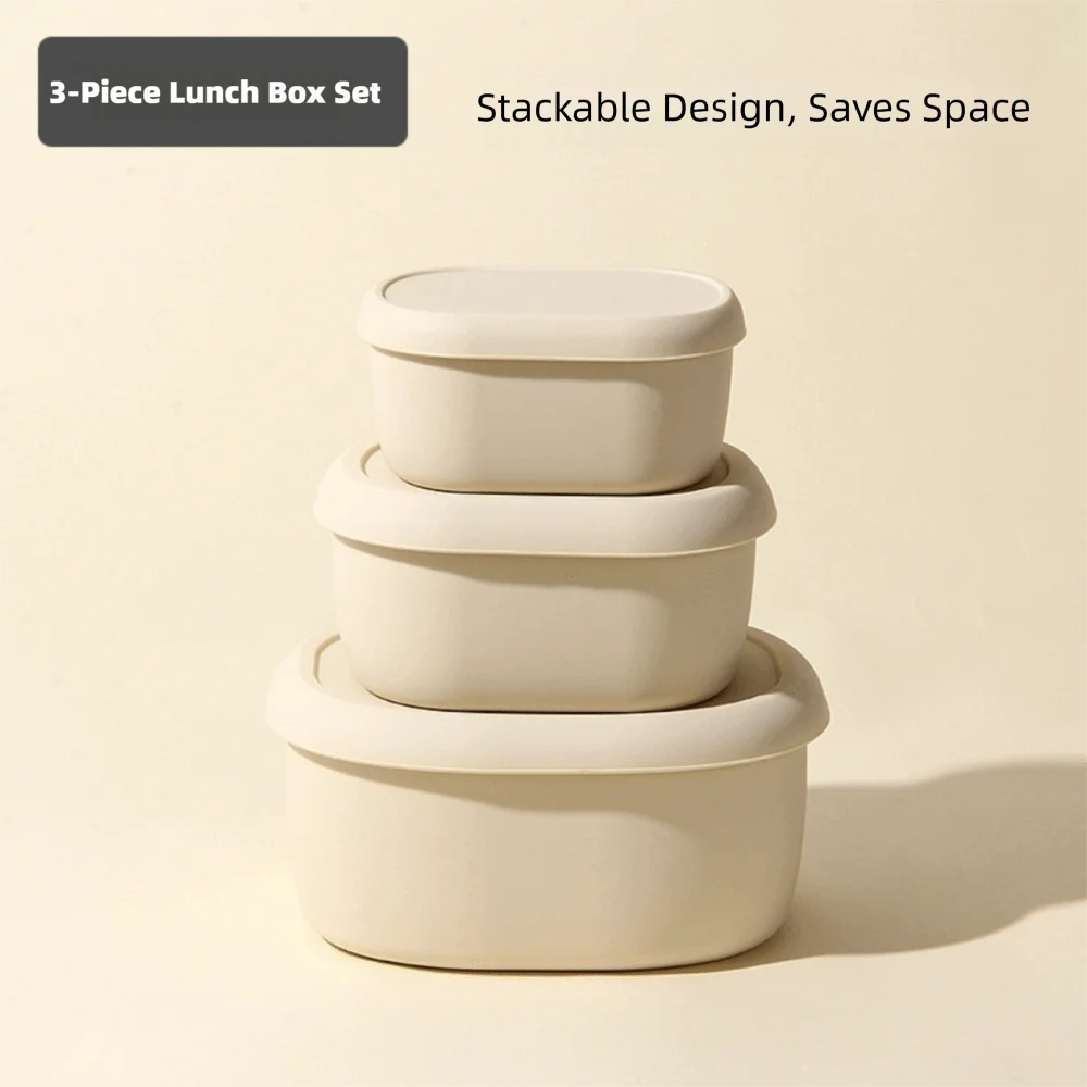 New Food Grade Silicone Lunch Box with Lid Leak Proof Food Container BPA-Free 200/300/600ML Microwave Oven Lunch Box Picnic