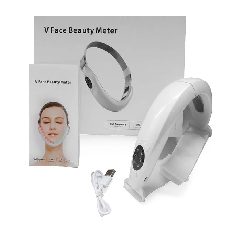 Face Lifting Device Red Light Skin Rejuvenation V Face Massager Double Chin Lift Up with Remote Control Facial Beauty