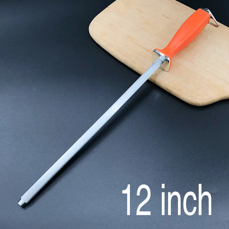 Diamond Sharpening Rod Tungsten Steel Carbon Steel  Kitchen Gadgets Slaughterhouse Butcher Ceramic Household Knife Sharpener