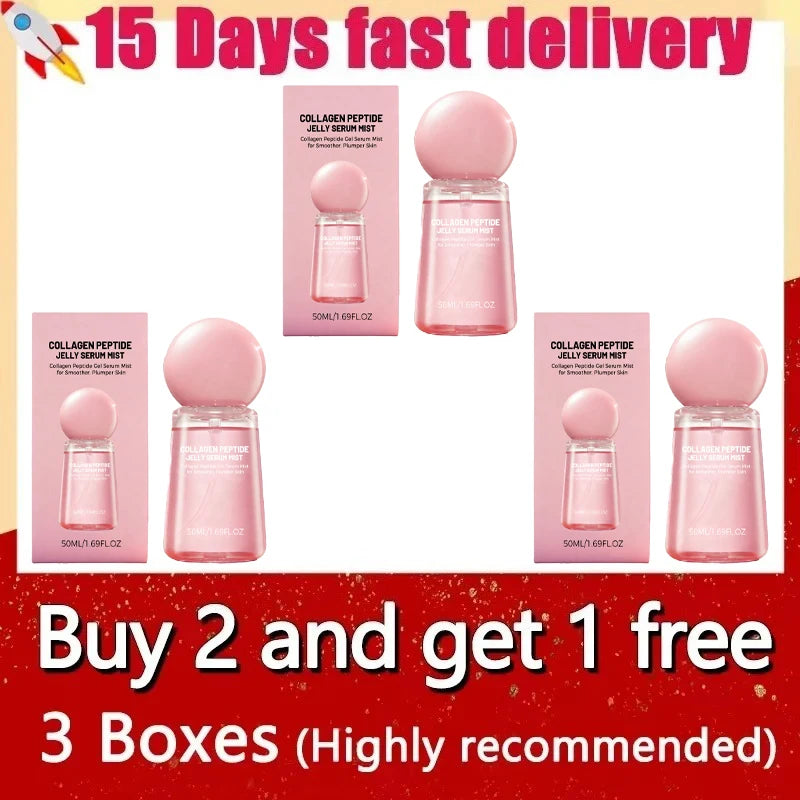 Nano Collagen Peptide Jelly Serum Mist Spray 2026 Upgrade Deep Moisturizer Plump Fine Lines Brighten Dry Uneven Tone Facial Care