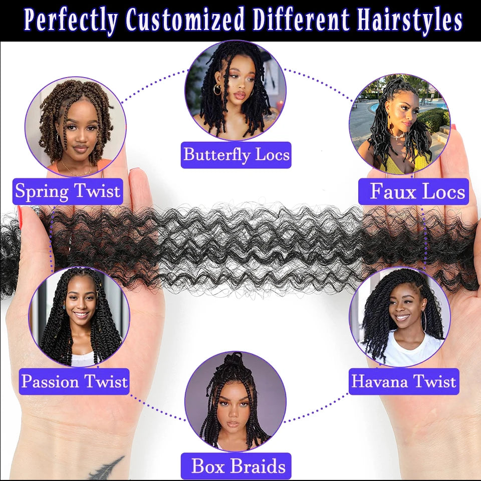1-8 Packs Afro Twist Hair#4 30 350 12 16 inch Springy Marley Twist Braiding Hair Pre-Separated Kinkys Bulk Hair for Locs Crochet