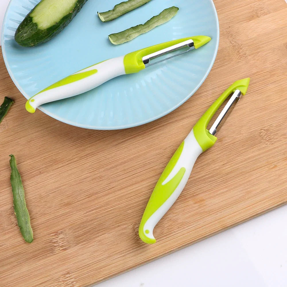 Stainless Steel Vegetable Slicer Peeler Knife - Razor Sharp Cutter for Carrot Potato Fruit Shred Zester Grater Kitchen Gadgets