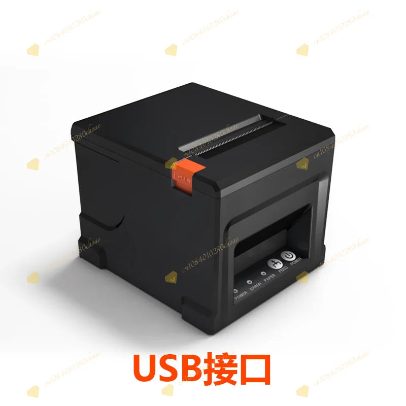 80mm Large Gear Receipt Inkless Smart Kitchen Front Desk Receipt Thermal Printer