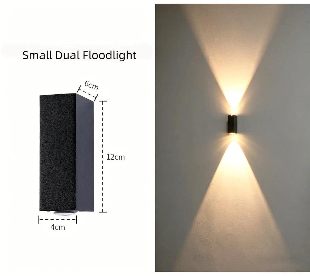 LED Indoor Outdoor Wall Lamps Villa Courtyard Pillar Spotlight Stair Lighting Boundary Home Illumination