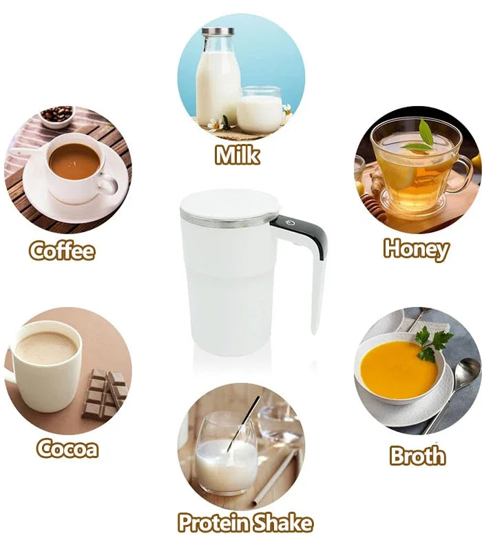 380ml electric mixing cup rechargeable 304 stainless steel mixer smart pour-over coffee machine portable blender