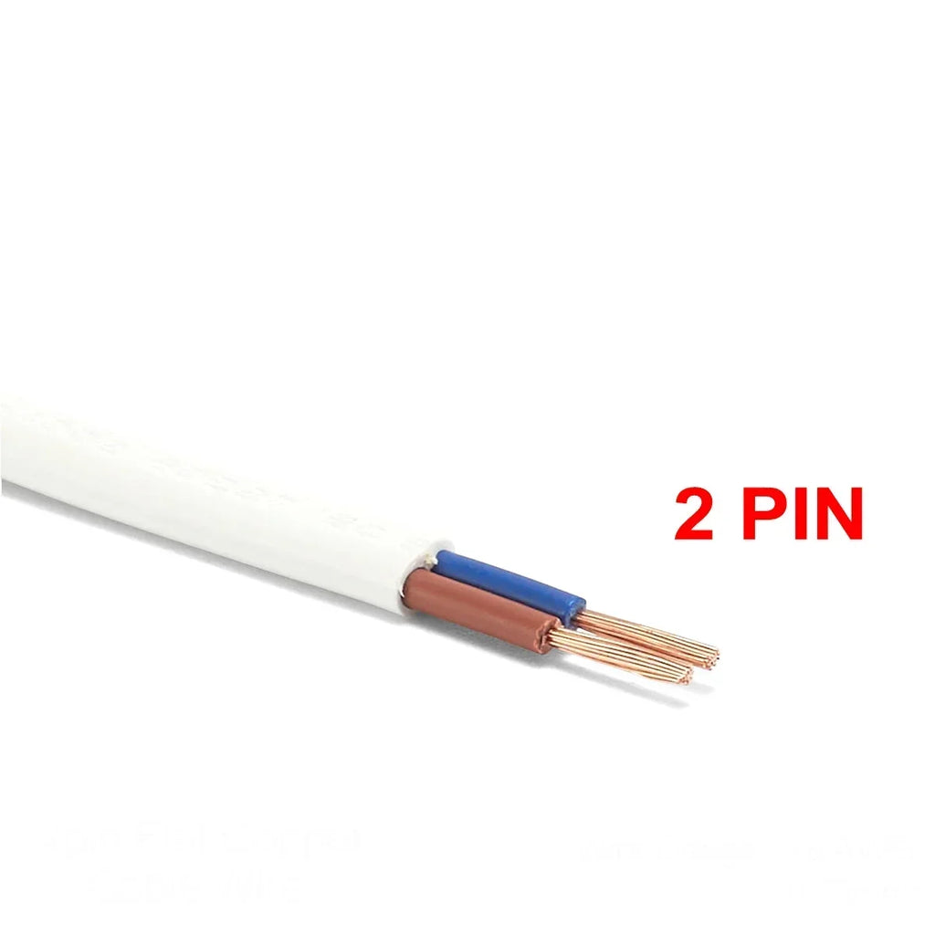 0.75mm² 2 Core Electrical Wire PVC Sheathed Wire 18AWG RVV Copper Signal Cable For LED Lights Automotive Power Cord DIY Project