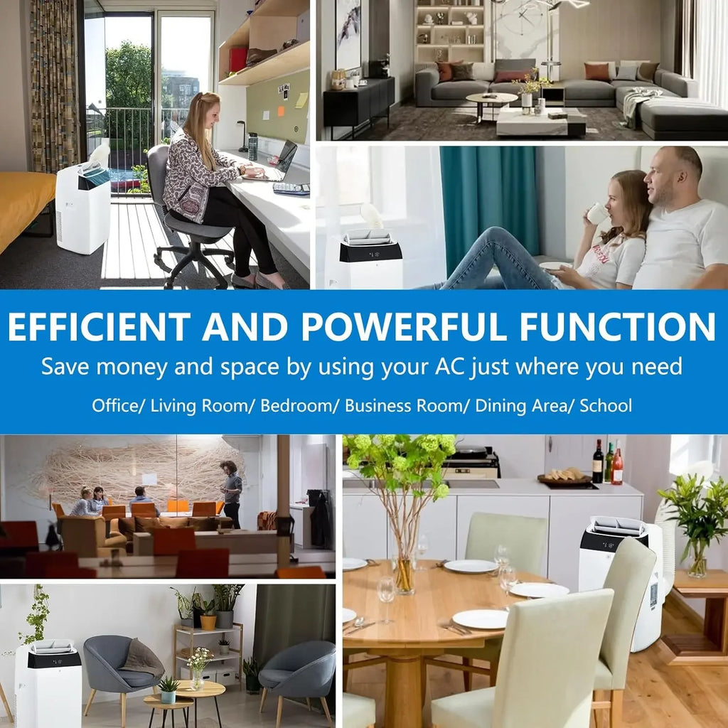 14000 BTU Portable Air Conditioner for 3-in-1 Free Standing Cooling AC Unit with Fan Dehumidifier Remote Control and Sleep
