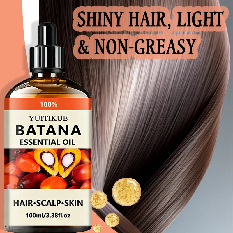 Natural Organic Batana Hair Oil Deep Nourishing And Strengthening Formula for Promoting Healthy Shiny Hair Growth