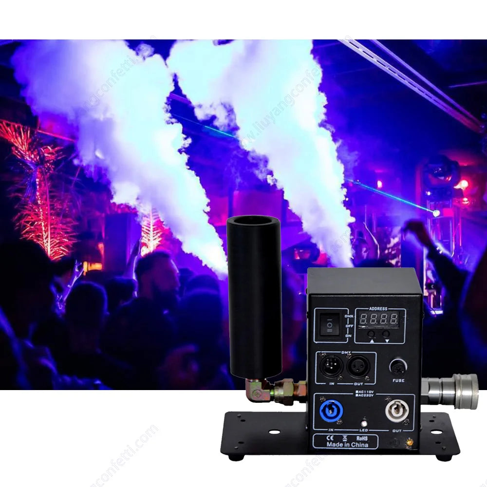 High Power Stage Wedding Effect CO2 Jet Machine 100W DMX512 Control CO2 Smoke Machine Co2 Effect Fog Smoke for Event Party Club