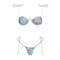 Push Up Bikini Sexy Women Swimsuit Female Swimwear 2024 Micro Bikini Set Swimming Suit Floral Thong Beachwear Brazilian Biquini