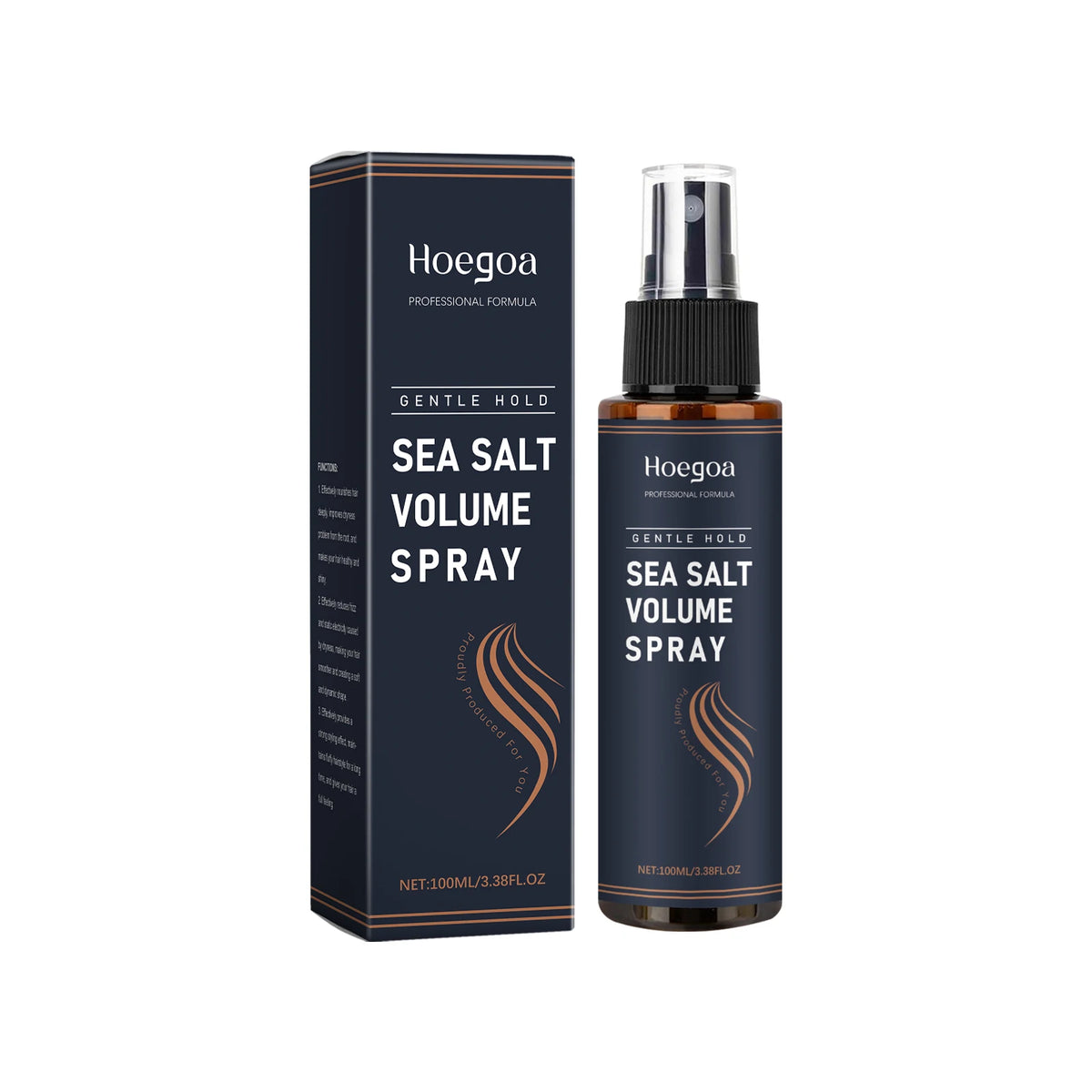 Sea Salt Hair Spray For Volume & Texture, Lightweight Styling Spray, Natural Hold, Frizz Control, Non-Greasy For Women & Men