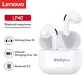 Lenovo LP40 Earphones TWS Wireless Bluetooth 5.0 Earbuds Bass Touch Control Stereo Noise Reduction Long Standby Original Choice