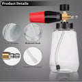 Foam Cannon Gun Car Wash Soap Lance Sprayer Pressure Washer Bottle Large-mouth Pot Car Wash Machine