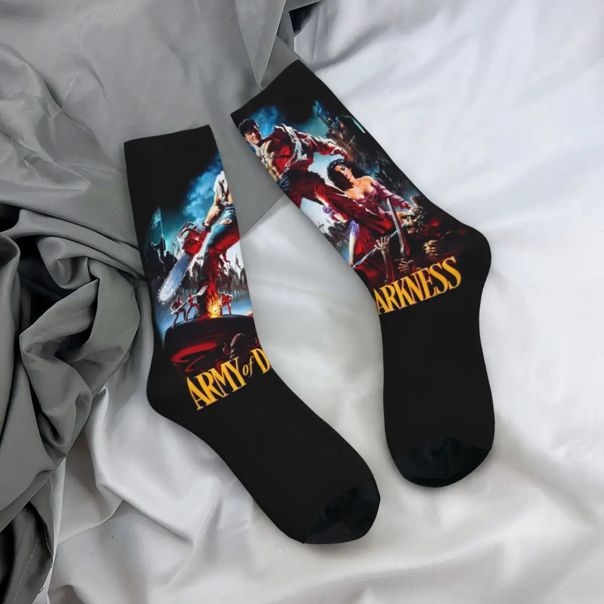 Fashion Male Men Socks Casual Army Of Darkness Ash Vs The Evil Dead Sock Polyester Women's Socks Spring Summer Autumn Winter