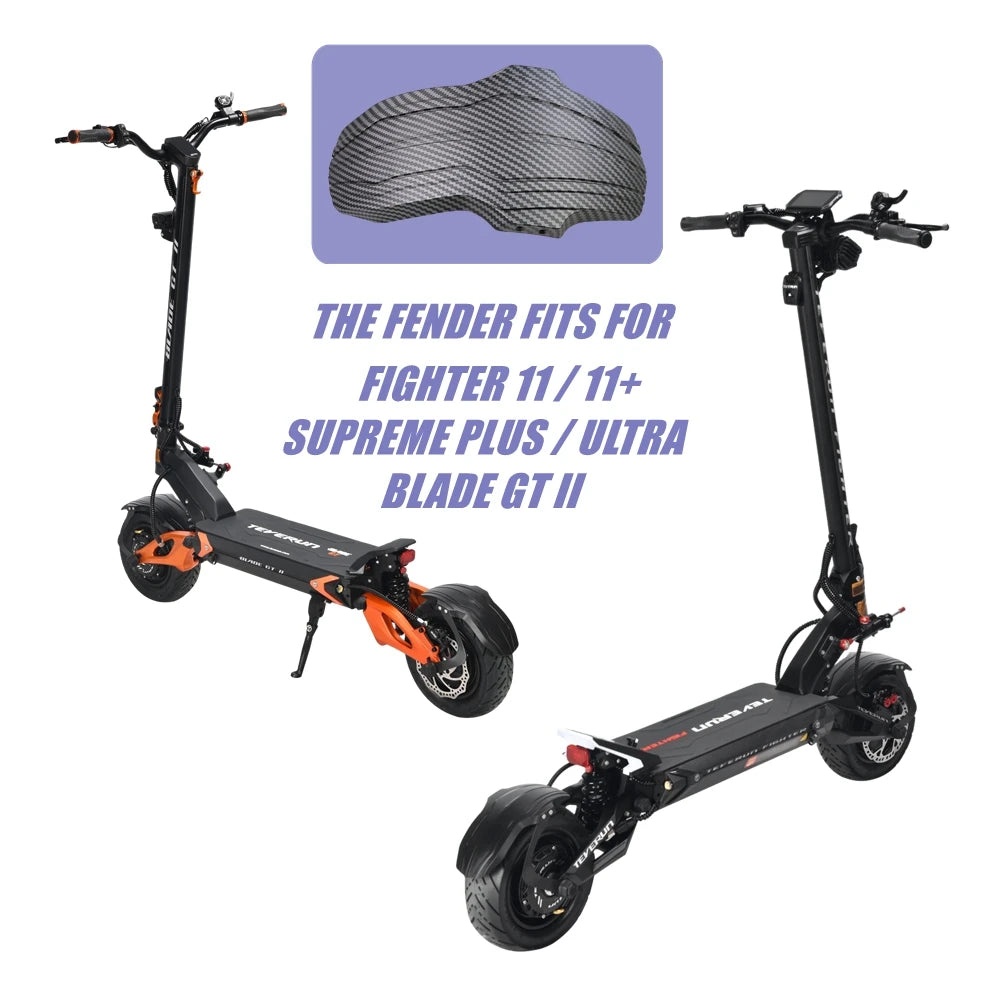 Original TEVERUN 11-Inch Fender for FIGHTER 11 11+ SUPREME PLUS ULTRA BLADE GT II Electric Scooter Mudguard Front And Rear Wheel