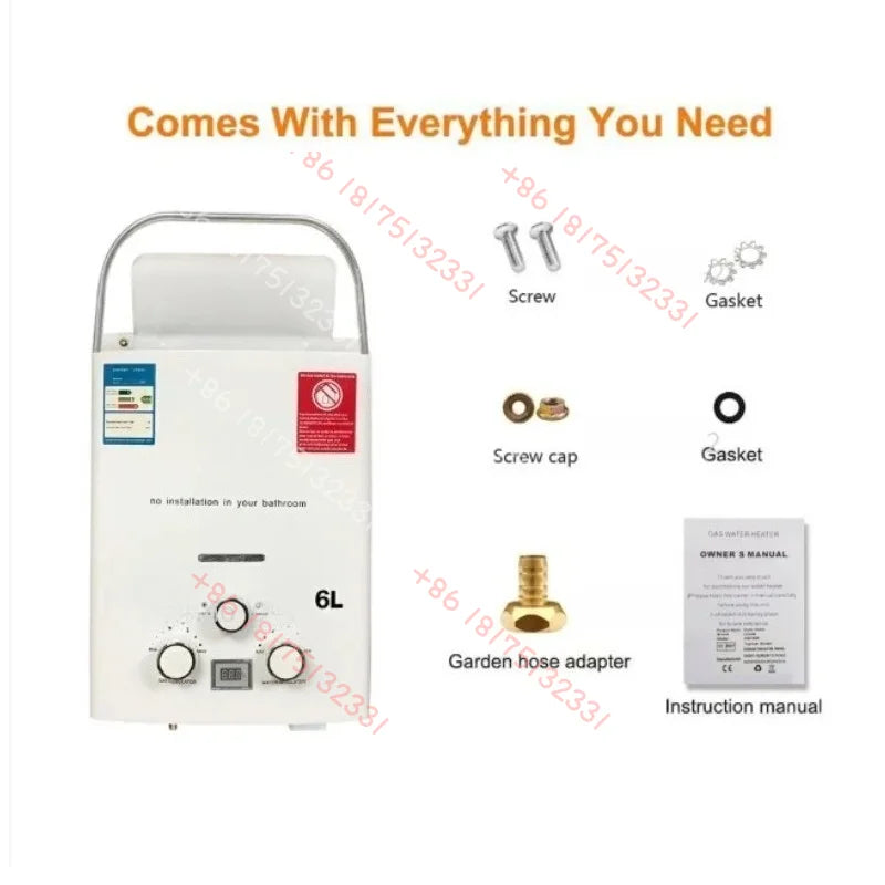 Compact Portable Outdoor Hot Water Heater Mobile Water Heating Equipment For Camping RV Travel Outdoor Shower Supply