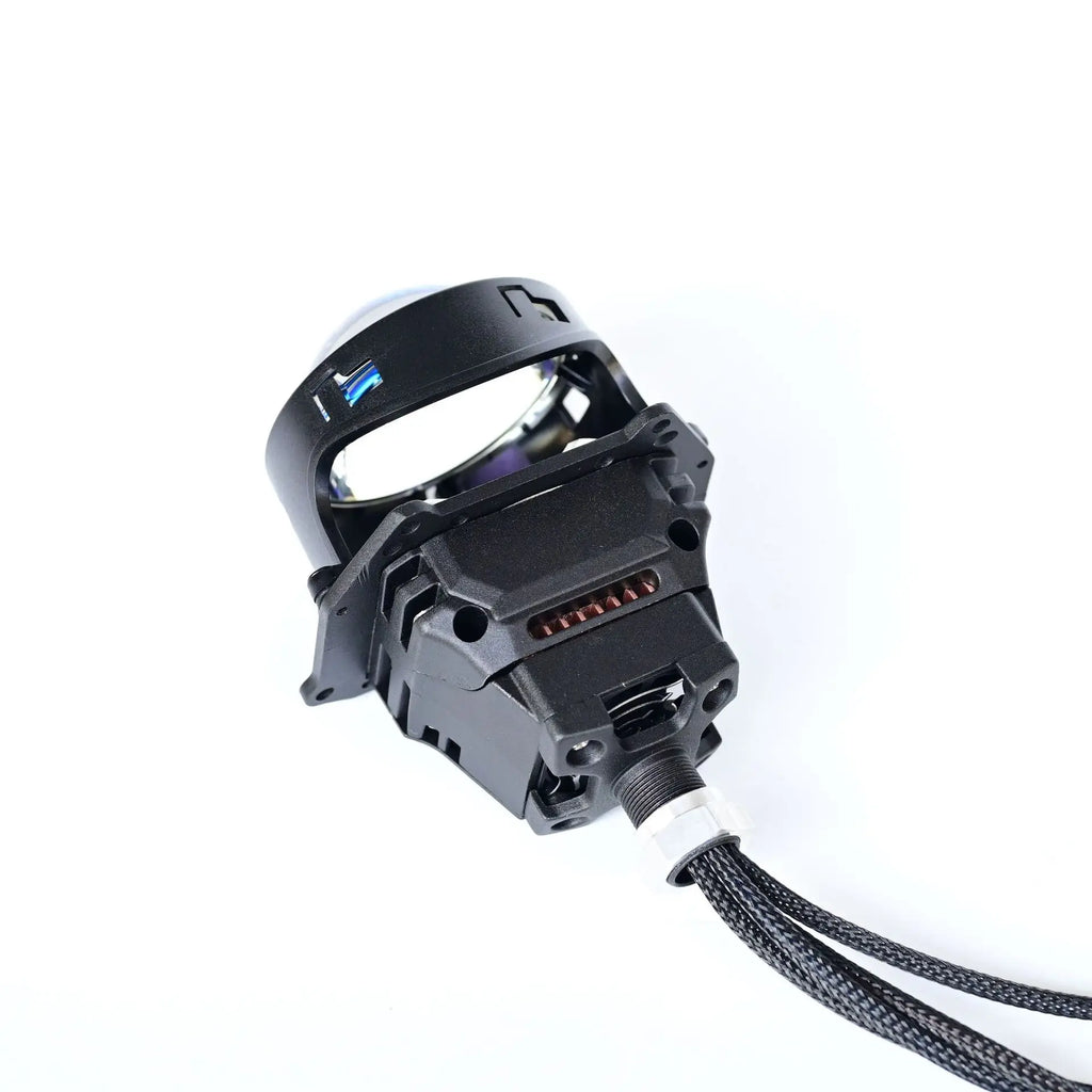 New 3 Inch Bi LED Projector Headlight with Halo 180W High Power Plug and Play Dual Beam H4 H7 Car LED Headlamp Retrofit Upgrade