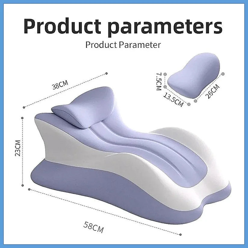 Memory Foam Bed Wedge Pillow Anti Snoring Acid Reflux Relief Neck Back Leg Pain Support for Reading Sleeping Post