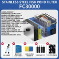 Stainless Steel Backwash Drum Microfilter Silent Water Circulation Filter for Koi Fish Pond