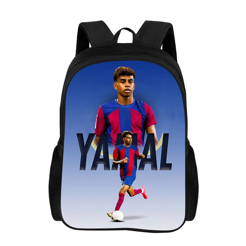 Backpack L-Lamin Yamal for Child Light Weight Child Knapsack Rucksack Best Gift Football Star School Large Capacity Backpack