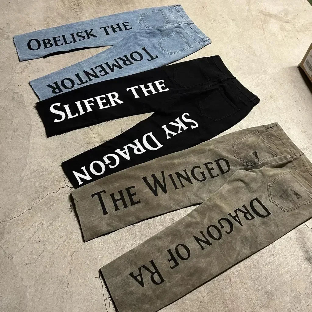 Harajuku Zoro Y2k Baggy Jeans Women Vintage Wide Leg Denim Pants Popular Jeans Streetwear Couples Trouser Men Clothing