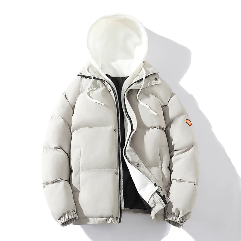 Outdoor Warm Snow Men's Long Coat Parkas Clothes New Fake Two-piece Cotton Jacket Men's Puffer Parka Winter Hooded Jacket