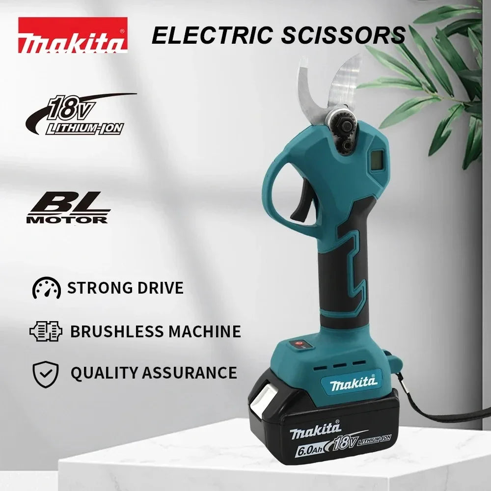 Makita Brushless Electric Pruning Shears Garden Tool Branche Cutter Cordless Electric Garden Scissors Fruit Tree for Makita 18V