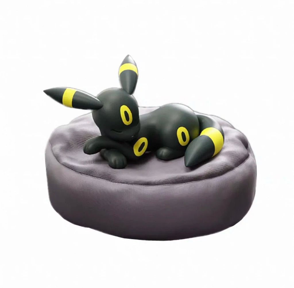 In Stock Hot Pkm Eevee Sleeping Position Series Blind Box Sylveon Umbreon Flareon Jolteon Anime Desktop Decoration Model Toy